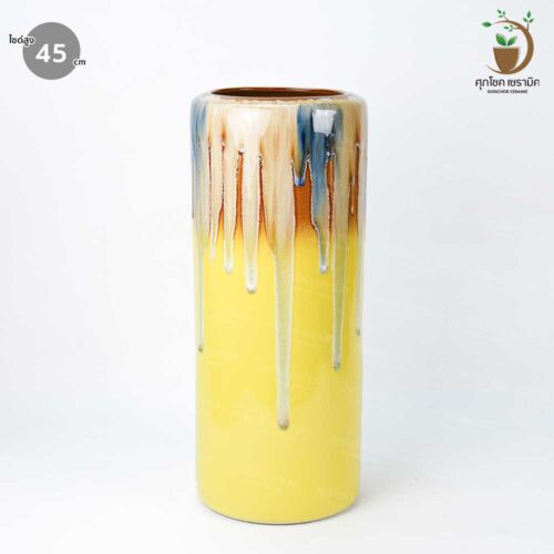 Alternative view of แจกันเซรามิค ทรงกระบอก (ไซซ์สูง 45 CM)
