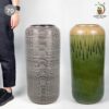 โอ่งน้ำล้น โอ่งน้ำผุด เซรามิค ทรงกระบอก (ไซซ์สูง 70 CM)