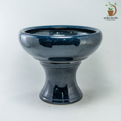 Alternative view of อ่างเซรามิค อ่างปลูกบัว อ่างบัวเลี้ยงปลา อ่าง+ขาตั้ง (กว้างxสูง : 56x46 CM)