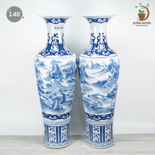 แจกันจีน งานเซรามิคกังไส (ไซซ์สูง 140 CM)